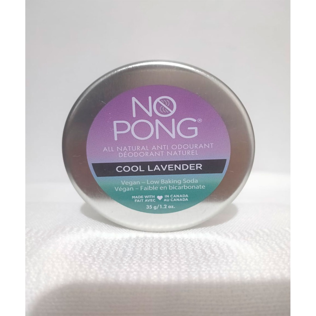 Desodorante Vegano No Pong Cool Lavender 35g - Frescura natural, sin químicos, sin aluminio, sin aceite de palma. Con cera de abeja con una pequeña cantidad basta para todo el día. Fragancia botánica suave y refrescante, amable con pieles sensibles.  Frescura natural que dura todo el día tu piel merece lo mejor. Envío gratis.